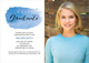 Blue Graduate Swash Photo Graduation Invitations Image 4 of 5